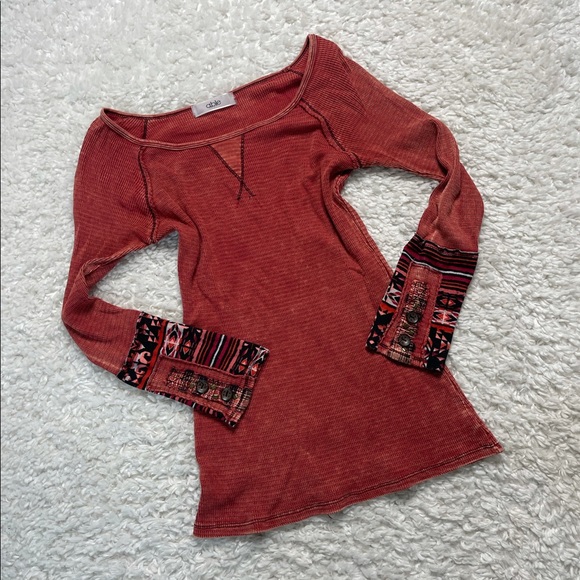 Able Tops - Able Thermal Long Sleeve Garment Dye Shirt